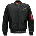 Chaqueta bomber bordada personalizada para hombre